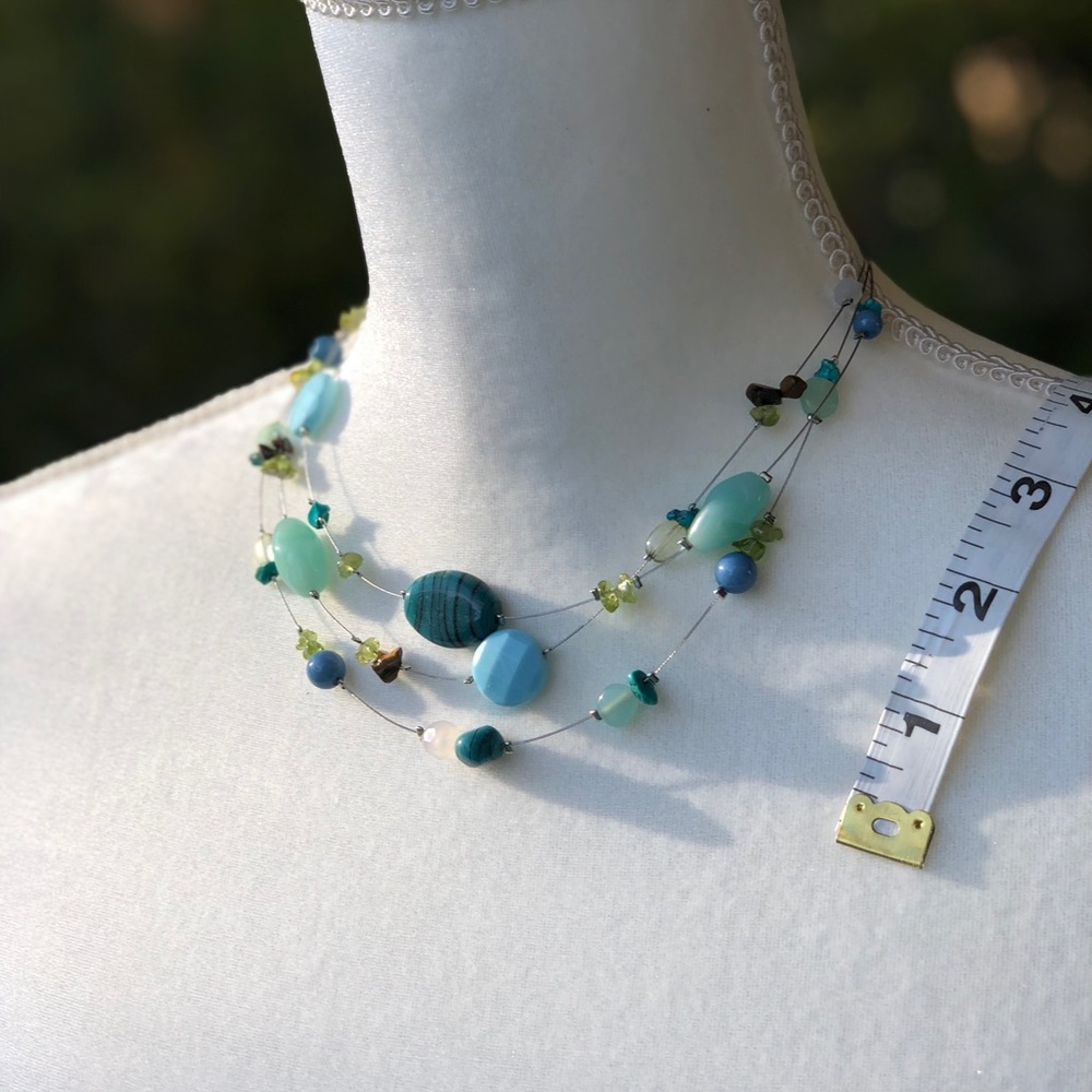 Authentic Lia Sophia layered turquoise necklace
